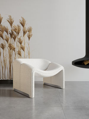 Fabric Leisure Chair Living Room Furniture White cloth  Fabric Leisure Chair