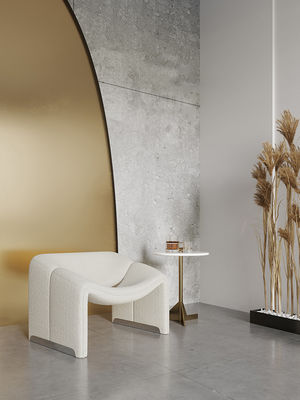 Fabric Leisure Chair Living Room Furniture White cloth  Fabric Leisure Chair
