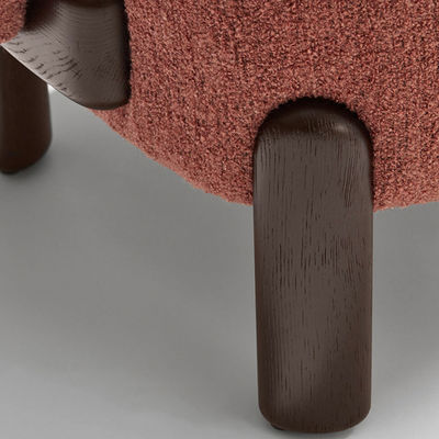 Bedroom Upholstery Teddy Fabric Chair High Elastic Sponge Filling
