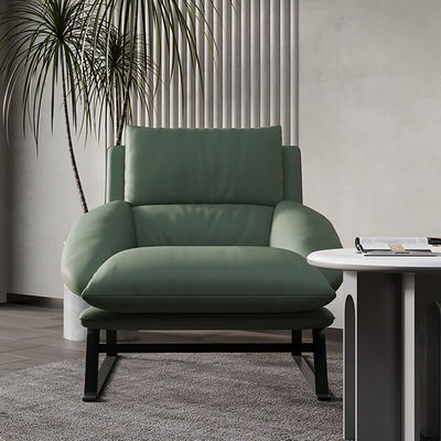 Hotel Ergonomic Upholstered Lounge Chair Modern Minimalist Green