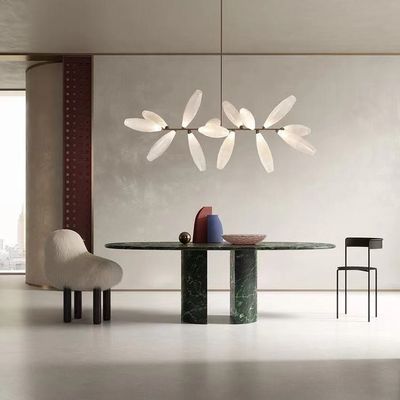 Multifunctional Contemporary Marble Dining Table Odor Free Marble Top Dining Table