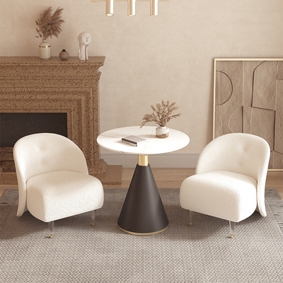 Living Room Furniture Modern Fabric Sofa Set White Flannelette Couch