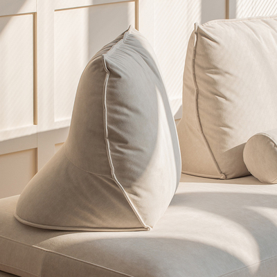 Cotton Linen Modern Fabric Sofa Set High Seat For Leisure