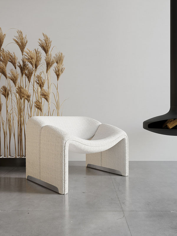 Fabric Leisure Chair Living Room Furniture White cloth  Fabric Leisure Chair